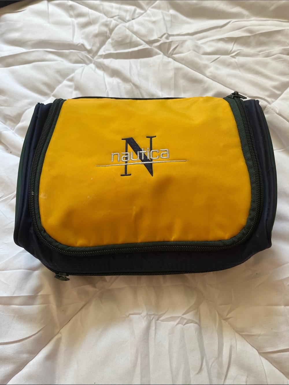 Nautica Yellow and Black Men's Toiletry Organizer